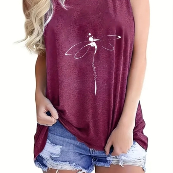 Dragonfly sleeveless t shirt - Picture 8 of 8